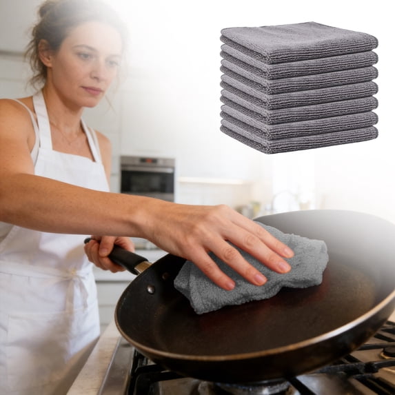 Microfiber Cleaning Cloth-1pcs, Clearance, Soft Microfiber Towels for Cars, Absorbent Cleaning Rags, Lint-Free Streak-Free Wash Cloths for House, Kitchen, Window, 11.8in.x11.8in(E)