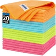 Microfiber Cleaning Cloth 20 Pack Cleaning Towels, 12" x 12" Dish