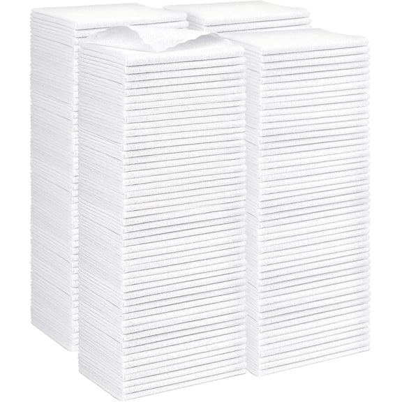 Microfiber Cleaning Cloth, 24 Pack Highly Absorbent Cleaning Supplies, Reusable Clean Rags for House, Microfiber Cloth for Kitchen, Window, Car Care, 11.5x11.5 inch Pink