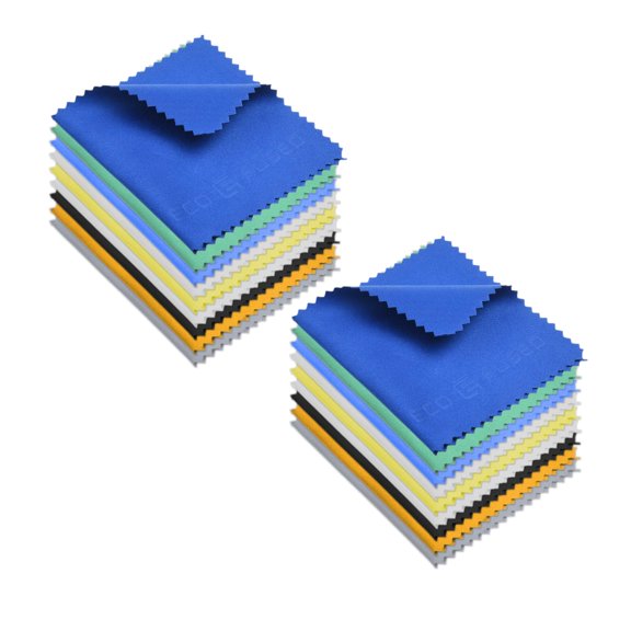 Microfiber Cleaning Cloth - 5.5x3'' Microfiber Cloth - Pack Of 18 Lens Cleaning Wipes - Cleaning Cloth For Glasses, Eyeglasses, Camera Lens & Phones