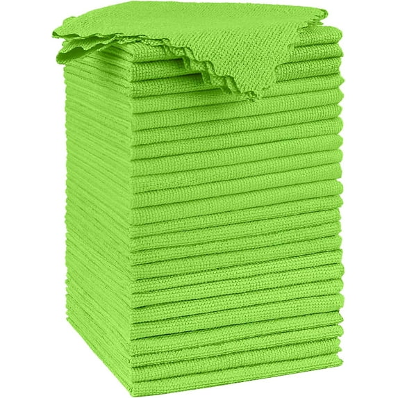 Microfiber Cleaning Cloth 50 Pack, Highly Absorbent Cleaning Supplies, Lint Free Cloths for Multiple-use, Powerful Clean Rags for House, Kitchen, Car Care (Multi-Color) 11.5 x11.5 inch