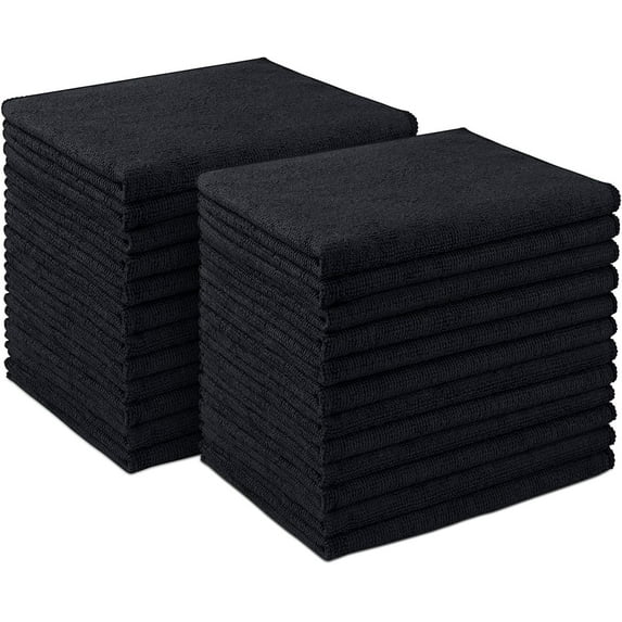 Microfiber Cleaning Cloth 50 Pack, Microfiber Towels for Cars, Soft & Absorbent Cleaning Rags, Premium Lint Free Shop Towels for House, Kitchen, Car, 12in*12in