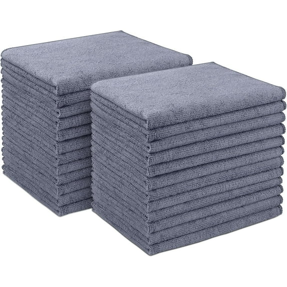 Microfiber Cleaning Cloth 50 Pack, Microfiber Towels for Cars, Soft & Absorbent Cleaning Rags, Premium Lint Free Shop Towels for House, Kitchen, Car, 12in*12in