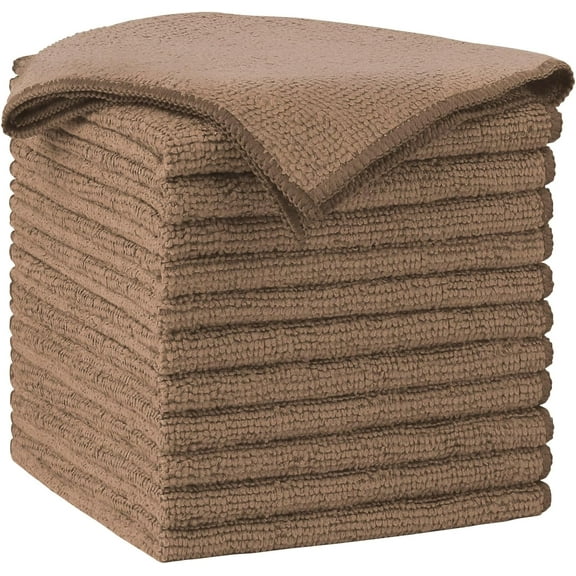 Microfiber Cleaning Cloth-50 Pcs, Soft Microfiber Towels for Cars, Absorbent Cleaning Rags, Lint-Free Streak-Free Wash Cloths for House, Kitchen, Window(12in.x12in)