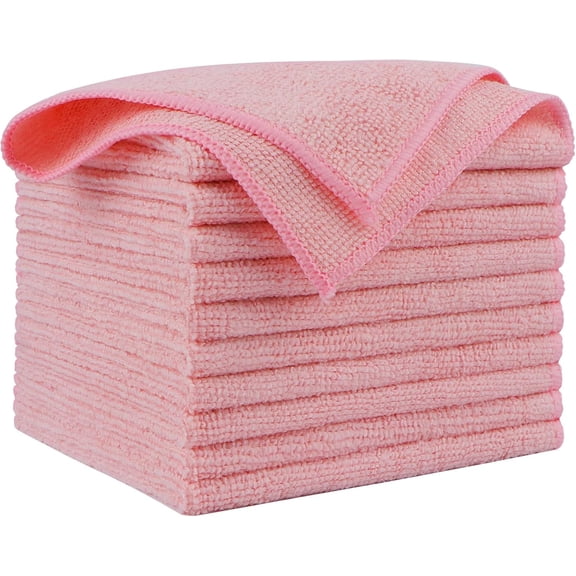 Microfiber Cleaning Cloth, 50PK, Microfiber Towels for Cars, Premium Wash Cloths, Dusting Cloth Cleaning Rags, Absorbent Towels for SUVs, House, Kitchen, Window, Cleaning Supplies12×12"