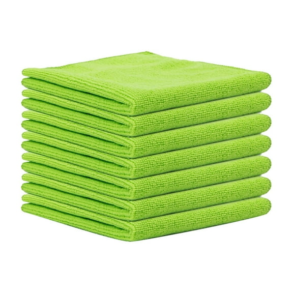Microfiber Cleaning Cloth, 5Pcs Microfiber Towels for Cars, Lint Free, Scratch-Free, Highly Absorbent, Reusable Cleaning Rags for Car, Household, Kitchen, Window, 11.8 x 11.8 inch
