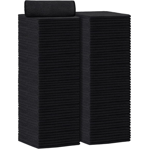 Microfiber Cleaning Cloth-8PK, Soft Microfiber Towels for Cars, Absorbent Cleaning Rags, Lint-Free Streak-Free Wash Cloths for House, Kitchen, Window(12in.x16in), Grey