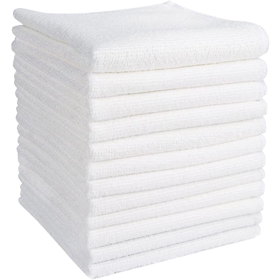 Microfiber Cleaning Cloth Black 50 Pcs, Microfiber Towels for Cars, Premium Car Cloths, Dusting Cloth Lint Free Cleaning Rags for SUVs, House, Kitchen, Window, Workshops,11.5×11.5"