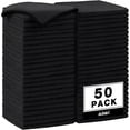 thumbnail image 1 of Microfiber Cleaning Cloth Black 50PK, Microfiber Towels for Cars, Premium Car Cloths, Dusting Cloth Lint Free Cleaning Rags for SUVs, House, Kitchen, Window, Workshops,12×12", 1 of 7