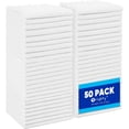 thumbnail image 1 of Microfiber Cleaning Cloth Bulk, Shop Towels Shop Rags 50 Pack, Reusable Microfiber Cleaning Rags for Cars, Multi-Purpose Lint Free Towels for Home & Kitchen, 12x12 Inch, White, 1 of 4