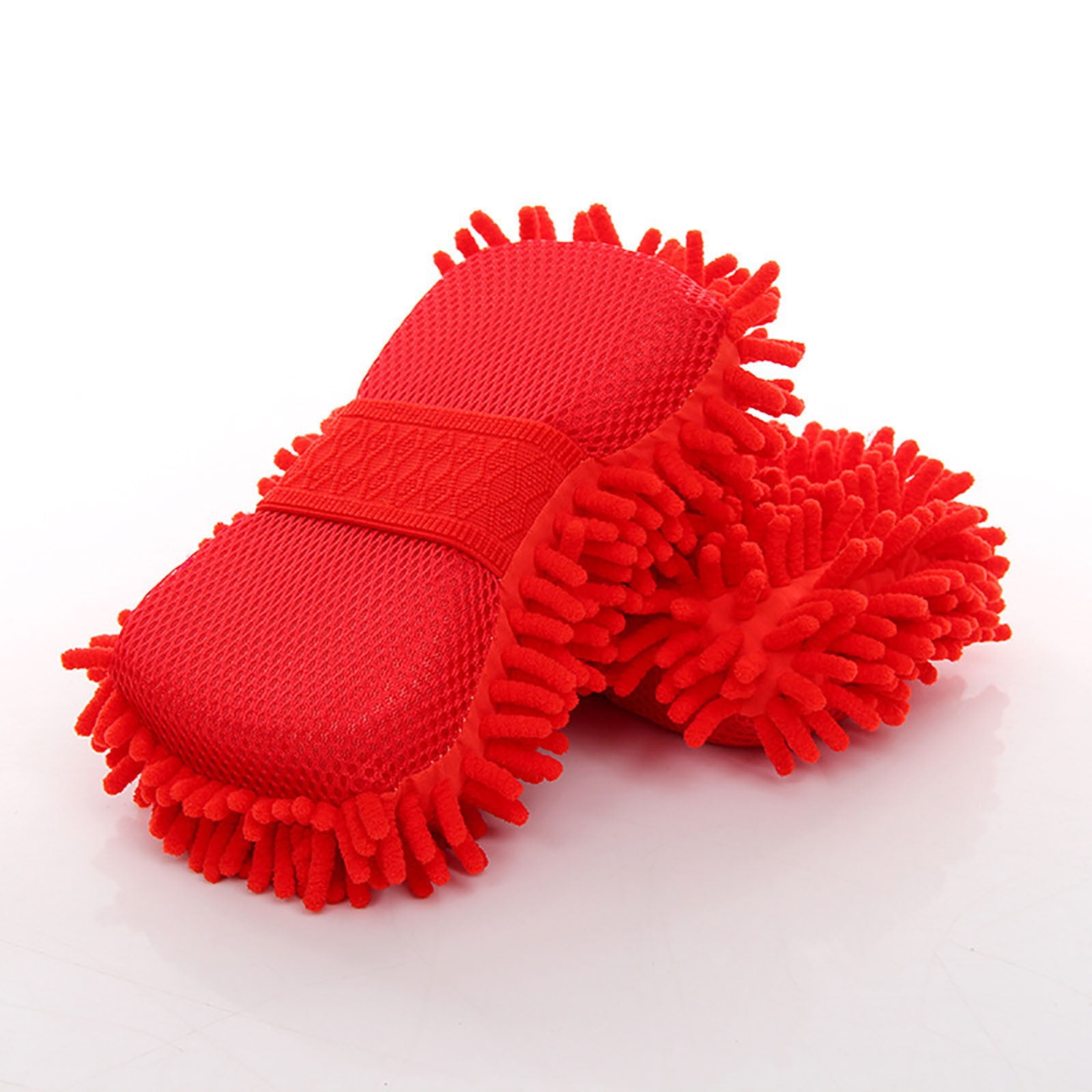 Microfiber Cleaning Cloth Microfiber Car Wash Sponge-Non-Scratch Wash Mitt-Two Sided Chenille Microfiber Wash Sponge-Microfiber Mitt For Cars Trucks Boats Microfiber Towels for Cars