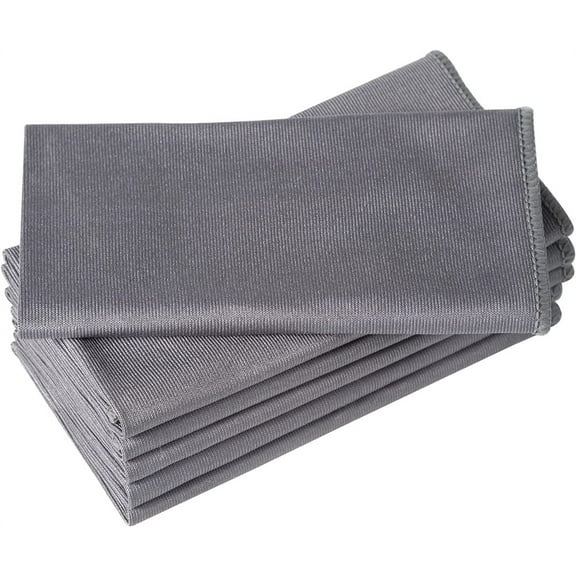 Microfiber Cleaning Cloth for Glass,Reusable Cleaning Cloth for Windows,Mirrors,Screens,Glasses and Stainless Steel,Household Cleaning Cloth,5 Pcs,Gray
