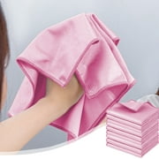 Microfiber Cleaning Cloth Glass Window Stainless Steel Mirror Polishling Rags Eyeglass Windshield Household Nano Sparkle Cloth Lint Free Cloth Cleaning Supplies Shiny Wipes, Pack of 9, 11.8x11.8in