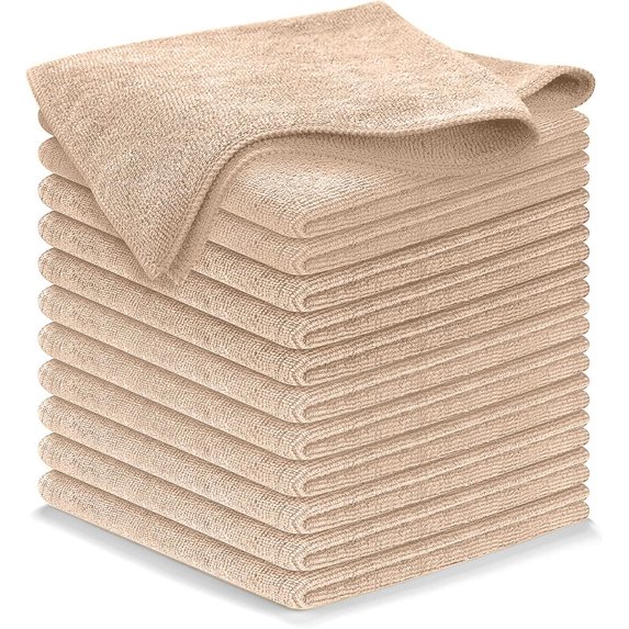 Microfiber Cleaning Cloth Grey - 50 Pcs (12.5"x12.5") - High Performance - 1200 Washes, Ultra Absorbent Microfiber Towel Weave Grime & Liquid for Streak-Free Mirror Shine - Car Washing Cloth