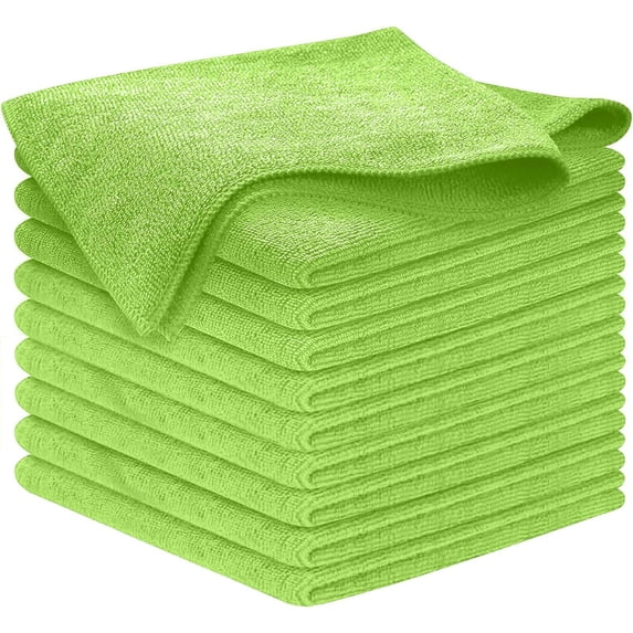 Microfiber Cleaning Cloth Grey - 50 Pcs (12.5"x12.5") - High Performance - 1200 Washes, Ultra Absorbent Microfiber Towel Weave Grime & Liquid for Streak-Free Mirror Shine - Car Washing Cloth