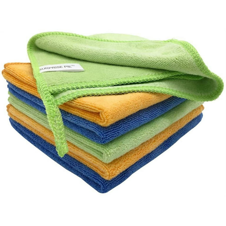 Microfiber Cleaning Cloth Lint Free Streak Free for House Clothes Reusable  High Absorbant Soft Rags for Kitchen Window Glasses Car Boat Cleaner 3