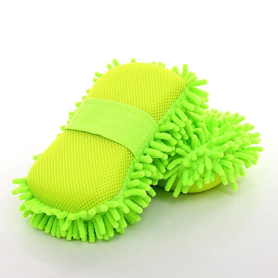 Microfiber Cleaning Cloth Microfiber Car Wash Sponge-Non-Scratch Wash Mitt-Two Sided Chenille Microfiber Wash Sponge-Microfiber Mitt For Cars Trucks Boats Microfiber Towels for Cars
