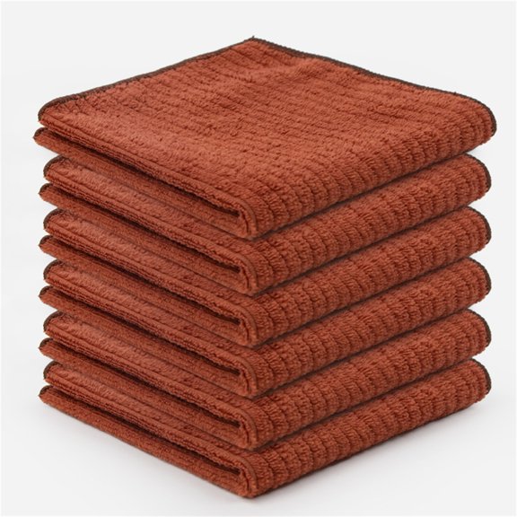 Microfiber Cleaning Cloth Pack of 7,Cleaning Rags for Housekeeping, Highly Absorbent Car Cleaning Supplies,Reusable Towels for Car, Kitchen, Bathroom and Household Cleaning Supplies, 11.8"X11.8"