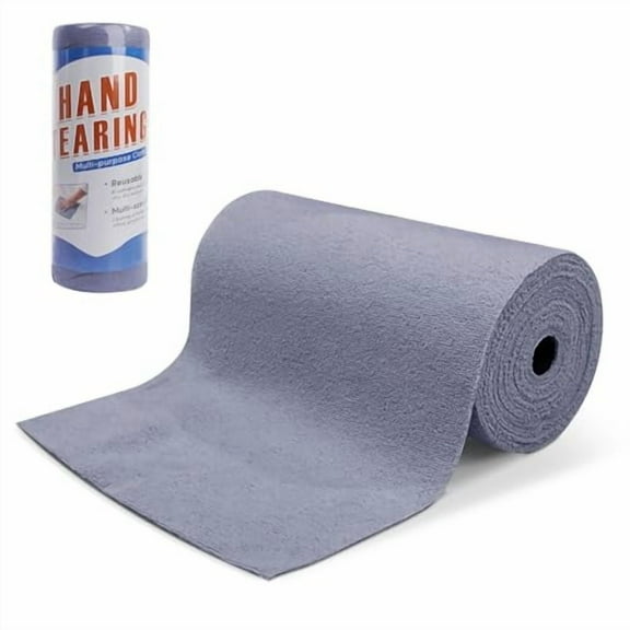 Microfiber Cleaning Cloth Roll-20 Packs Tear Away Towel Cloth Roll Reusable Absorbent for Car, House, Kitchen Dish Drying (Blue)