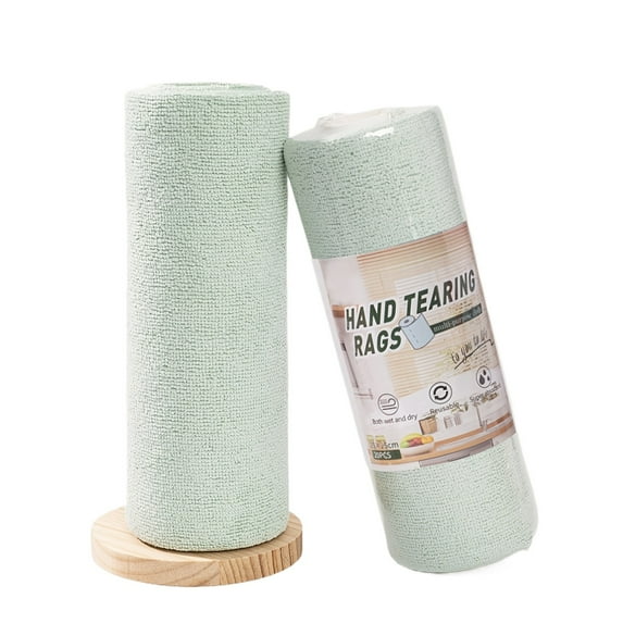 Microfiber Cleaning Cloth Roll, 30/20pcs, Tear Away Reusable Paper Towels, Commercial Shop Rags, Microfiber Towels for Cars, Lint Free Rags for House, Kitchen, Automotive, 9.84"×9.84"
