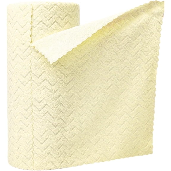 Microfiber Cleaning Cloth Roll, 30 Sheets Reusable Tear Away Towel Wipes, Long Lasting Absorbent Rag for Kitchen Bathroom Window Detailing