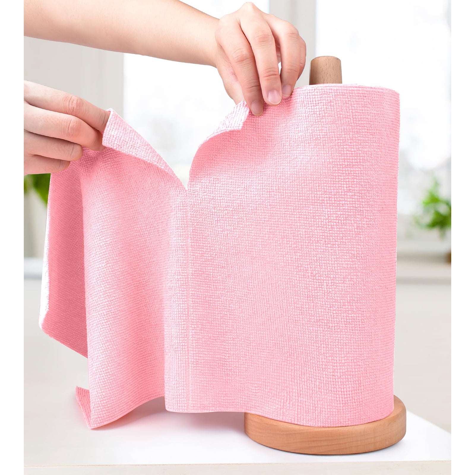 Microfiber Cleaning Cloth Roll, 50-Sheet Pack,Tear-Off Reusable ...