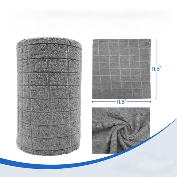 Microfiber Cleaning Cloth Roll – Tear Away Towels, Reusable & Washable Rags for Car Detailing, Garage, Kitchen & Household Cleaning
