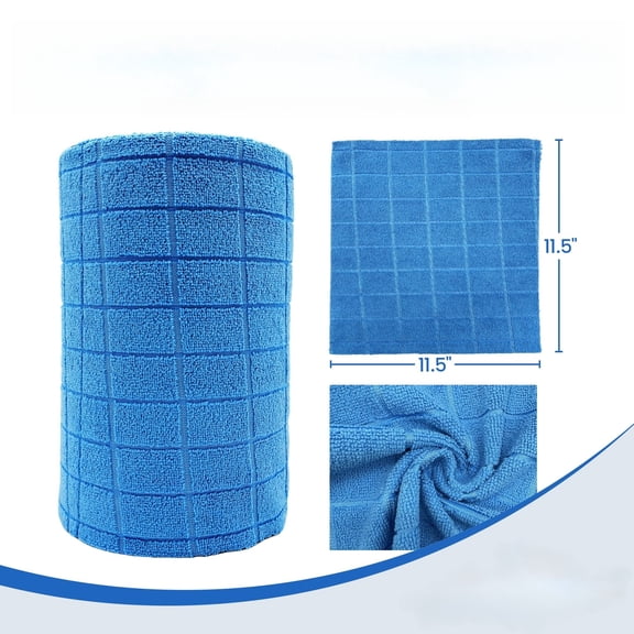 Microfiber Cleaning Cloth Roll – Tear Away Towels, Reusable & Washable Rags for Car Detailing, Garage, Kitchen & Household Cleaning