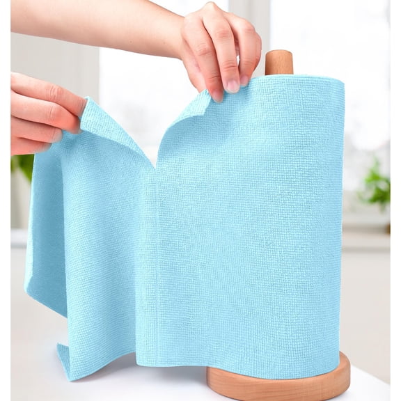 Microfiber Cleaning Cloth Roll, Tear Away Towels, Reusable Washable Rags,for Kitchen Car Drying Dishes,10'' x 10''