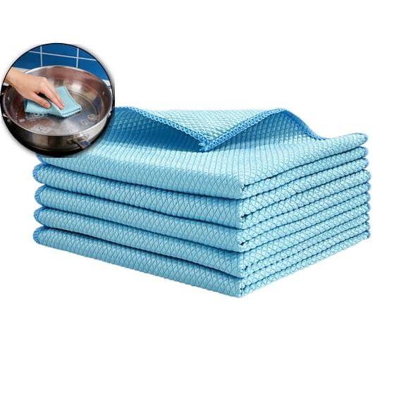 Microfiber Cleaning Cloth – Soft, Highly Absorbent & Quick-Drying Towel for Kitchen, Car, Glass & Furniture – 12x12 in