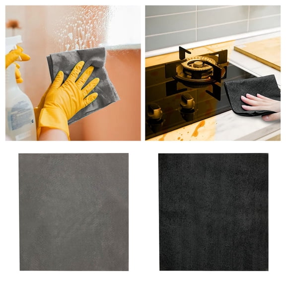 Microfiber Cleaning Cloth Streak Free for Glass & Windows, Reusable Lint Free Multipurpose Miracle Rags for Car Detailing, Mirrors, Kitchen, Household Polishing Cloths for Dust and Shine