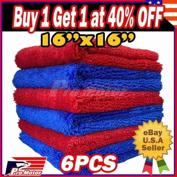 Microfiber Cleaning Cloth Towel Car Wash Drying Polishing Detailing No Scratch