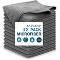 thumbnail image 1 of Microfiber Cleaning Cloth for Kitchen, Household & Car Cleaning, 12packs, Size: 12.6" x 12.6"-High Performance - 1200 Washes, 1 of 7