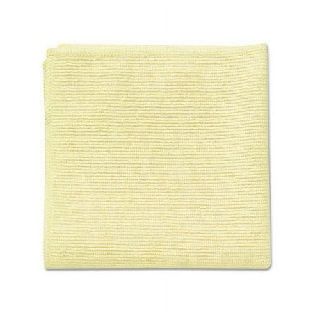 Microfiber Cleaning Cloths 16 x 16, Yellow, 24/Pack