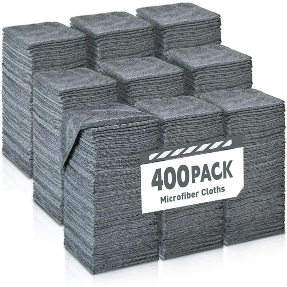 Microfiber Cleaning Cloths-50 Pack, Microfiber Towels Bulk, Towels for Cars & Home, Cleaning Rags 5 Colors Assorted (12x12 inches)