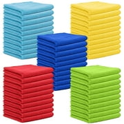 Microfiber Cleaning Cloths,50 Pack Cleaning Rags,Reusable Shop Towels,Microfiber Towels for Cars,Dusting Cloth Cleaning Rags, Absorbent Towels for SUVs, House, Kitchen, Window, 12"×12"