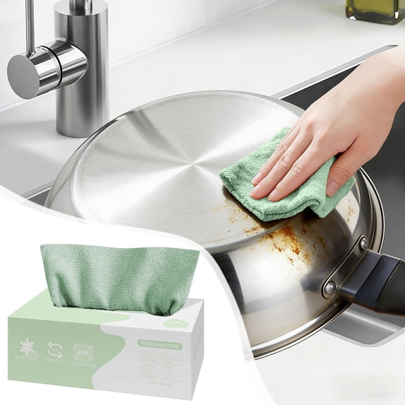 Microfiber Cleaning Cloths, 7.9x7.9 Inch Reusable Towels for Cars, Home, Kitchen, Edgeless & Lint-Free, 2 Pack 40 Count Total