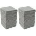 thumbnail image 1 of Microfiber Cleaning Cloths with Poly Scour Scrub Side, 13 x 13 inches, 50 Pack, Glass Car Window Dish Cloths, Reusable and Machine Washable, Lint-Free, Medium Grey, 1 of 5