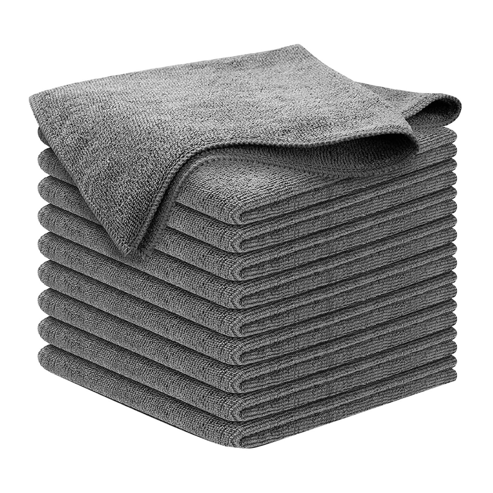 Microfiber Cleaning Cloths Pre Washed Ultra Absorbant Towel For ...