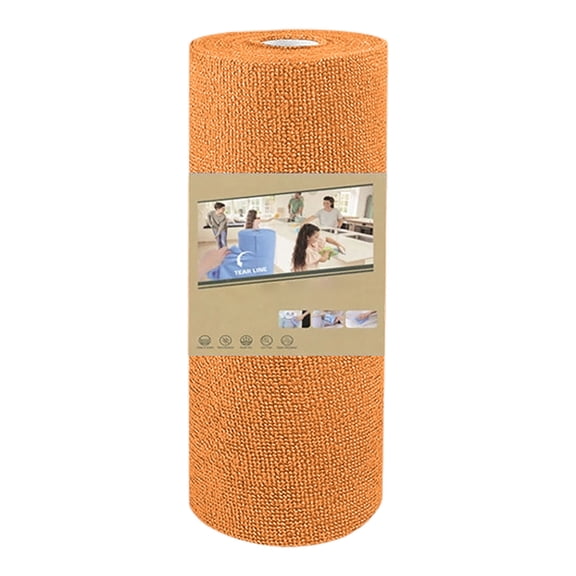 Microfiber Cleaning Cloths Roll 20 Pack Dry/Wet Use Cartoon Dish Towels Reusable Paper Towels Tear Cloth Absorbent & Fast Drying For Wash Cloths Kitchen Cleaning