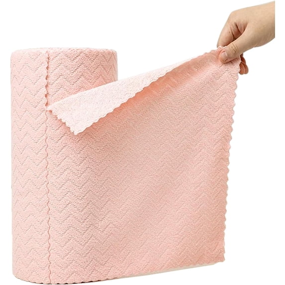 Microfiber Cleaning Cloths Roll, 30 Pack Tear Away Microfiber Towels, Lint Free Reusable Cleaning Cloths, Washable, Scratch Free, Ultra Absorbent Dish Rags