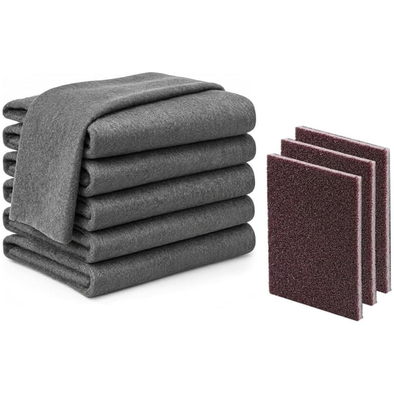 Microfiber Cleaning Cloths Thickened Lint-Free 100% Polyester 30 x 30 in with Sponges