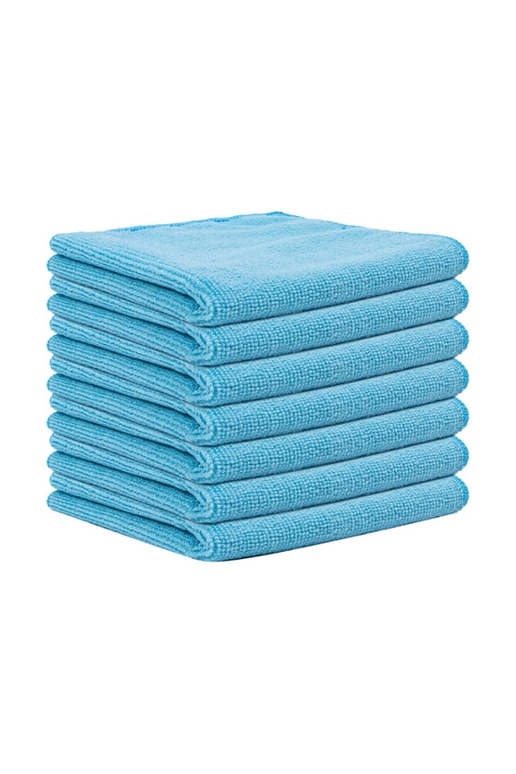 Dishcloth | Microfiber Cleaning Cloths, Ultra-Absorbent Reusable Towels for Kitchen Countertops & Cars, Scratch-Free Scrubbing for Household Maintenance, 5 × Cleaning Towels Blue