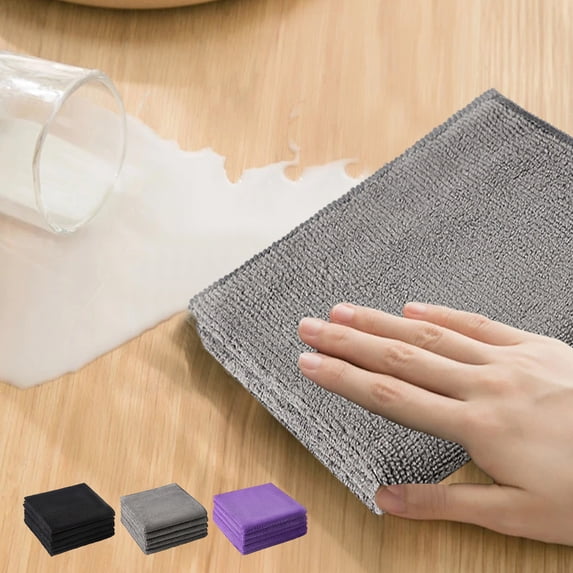 Xuniizn Microfiber Cleaning Cloths, Ultra Soft, Reusable, Lint-Free, Streak-Free, Super Absorbent for House, Kitchen, Car, and Glass