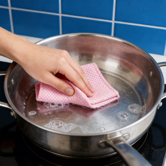 Microfiber Cleaning Cloths Waffle Weave Towels Absorbent Quick Dry Reusable Kitchen Car Cleaning 1-Pack