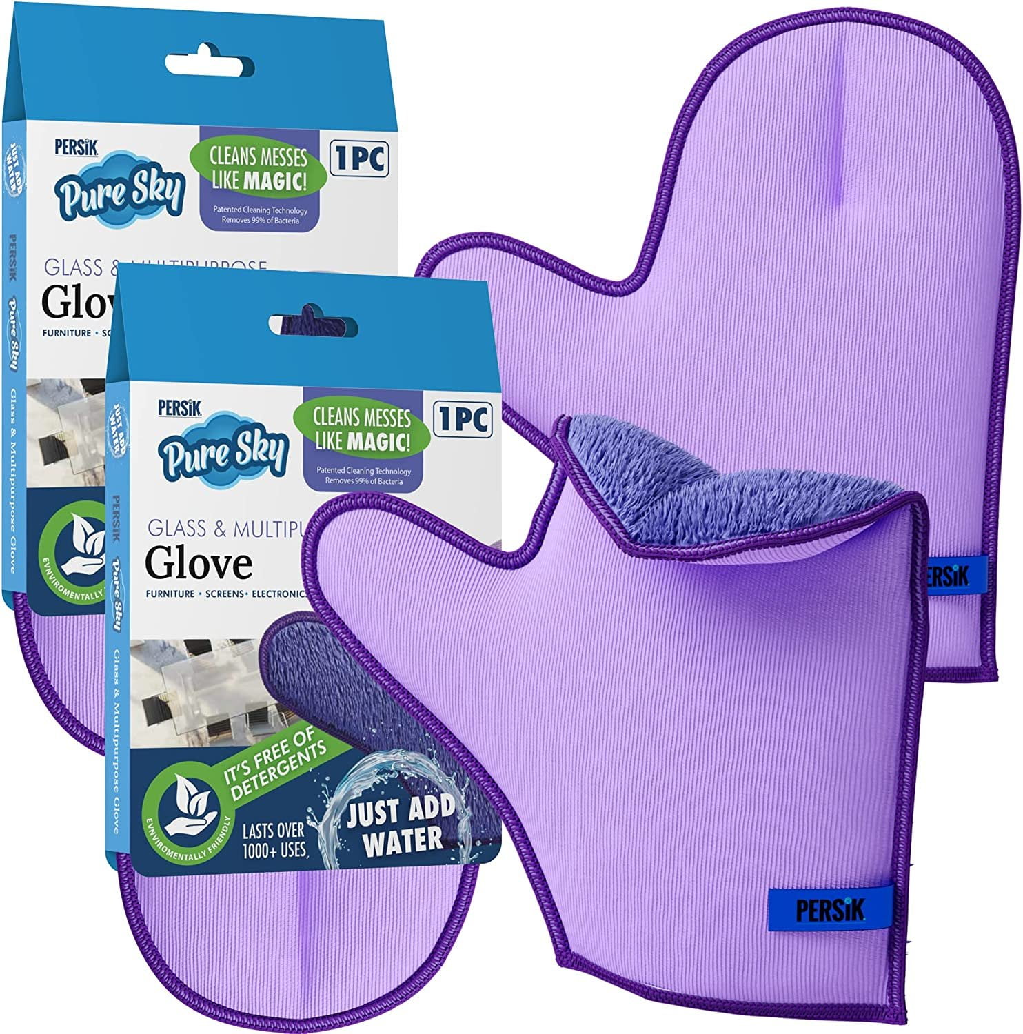 Microfiber Cleaning Glove JUST ADD Water No Detergents Needed for