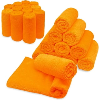 Chef Pomodoro - (Orange, Pack of 10) Everyday Kitchen Towels - Waffle  Dishcloth, 15 in x 25 in