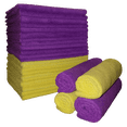 thumbnail image 1 of Wizards Microfiber Cloths – 24-Pack, 16x16 Inch Edgeless Cleaning Towels, 300 GSM – Ultra-Soft, Lint-Free, Streak-Free, Reusable for Auto Detailing & Household Surfaces, 1 of 1
