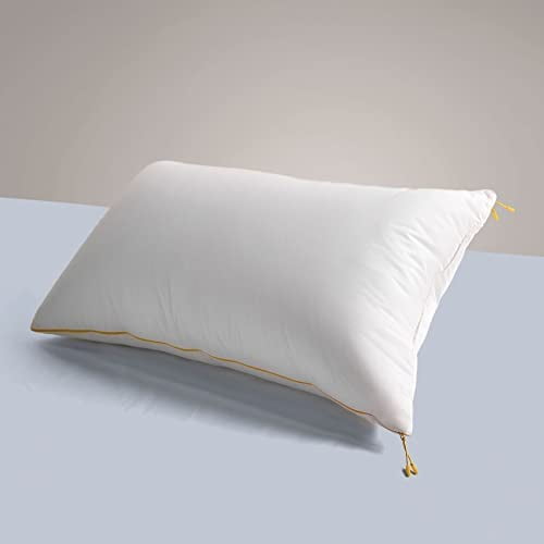 Microfiber Cloud Pillow With Adjustable Zipper, Standard Size - 27x18 Inches | White Pillow, Bed Pillow, Rectangular Deign, Hypoallergenic, Soft, Fresh & Breathable Use - 2 Piece