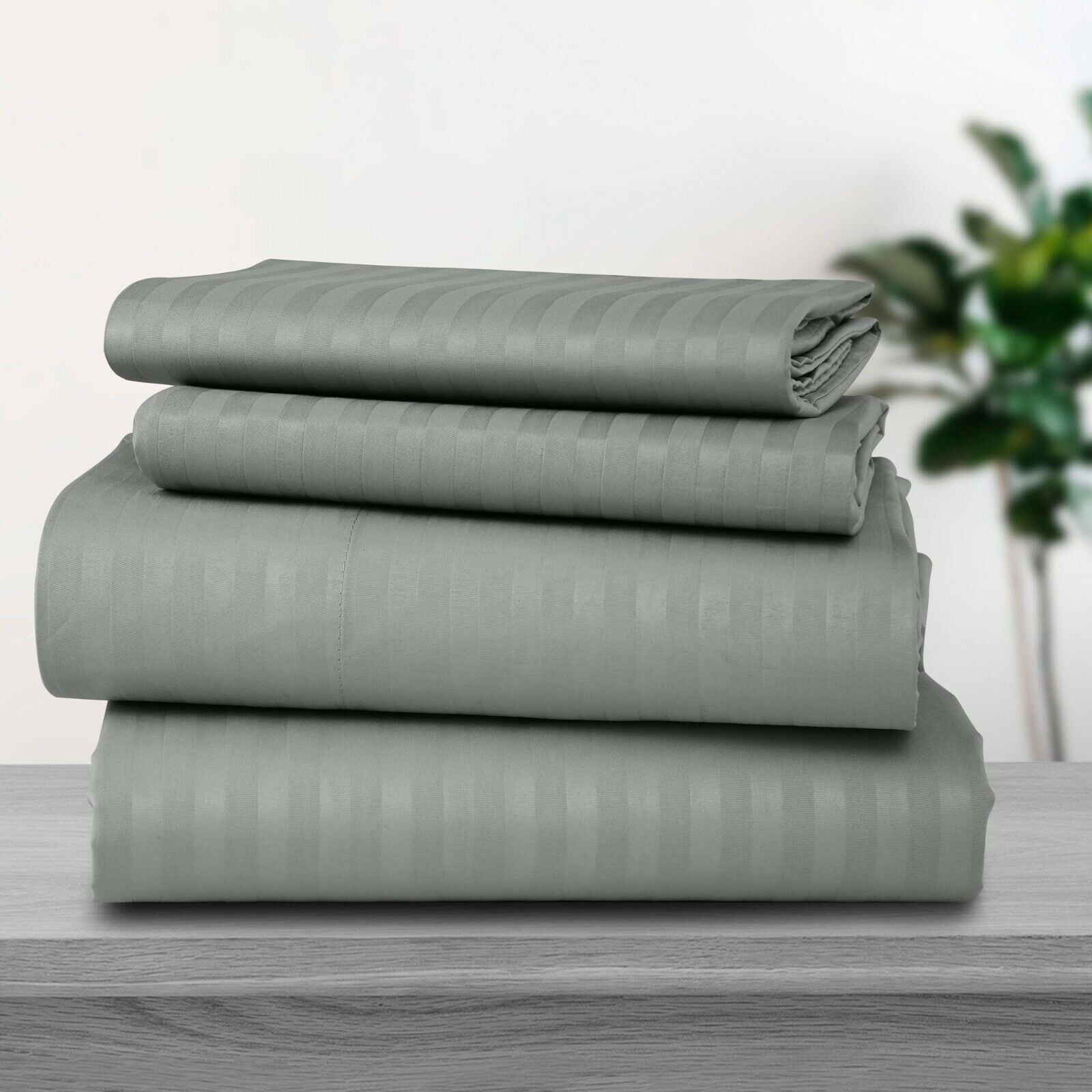 Microfiber Comfort 4 Piece Bed Sheet Set Deep Pocket 1800 Count Hotel
